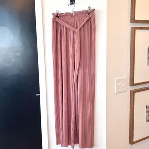 Pleated Palazzo Pants